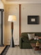 French Mid-Century Style Floor Lamp Next to the Sofa in the Living Room, High-End American Retro Creative Stylish Simple Decorative Lamps