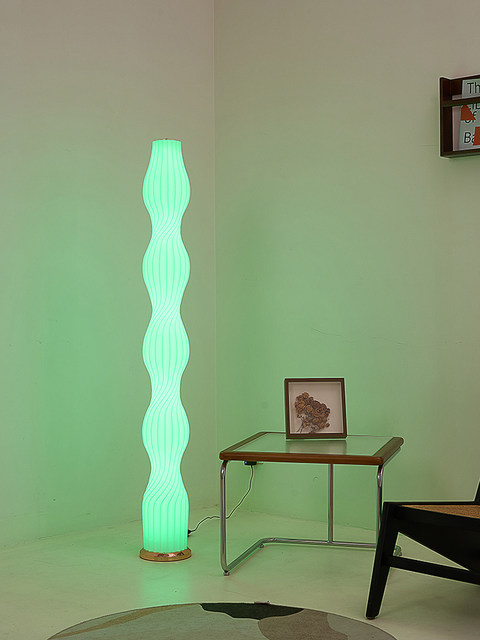 Trendy Grass Skirt Floor Lamp for Living Room, Decorative Ambient Light Beside Sofa, Bedroom High-End Light Luxury Floor-Standing Table Lamp