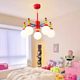 Full-Spectrum Eye-Protecting Children's Room Chandelier Memphis Vintage Mid-Century Nordic Master Bedroom Study Macaron Lamp