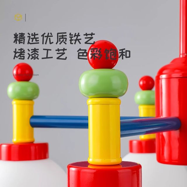 Full-Spectrum Eye-Protecting Children's Room Chandelier Memphis Vintage Mid-Century Nordic Master Bedroom Study Macaron Lamp