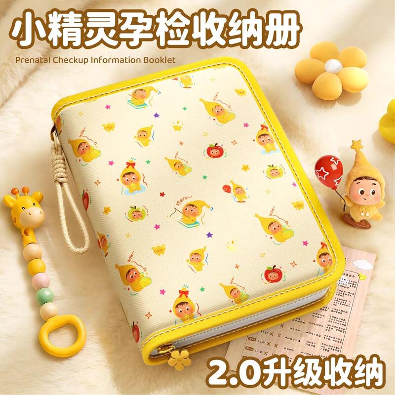 Japanese Imported Maternity Checkup Storage Book, Maternity Report Pregnancy File Folder, Loose-Leaf Storage Bag, Zipper Portable Type Japanese Imported Maternity Checkup Storage Book, Maternity Report Pregnancy File Folder, Loose-Leaf Storage Bag, Zipper Portable Type