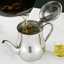 Home Stainless Steel Oil Jug Seasoning Bottle Vinegar Pot Large Capacity Leakproof Filter Without Hanging Oil Filter Oil Jug Kitchen Supplies