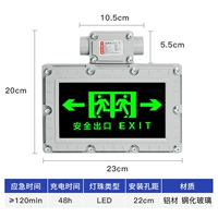 [С монтажной коробкой] Инструкции по взрывозащищенной эвакуации класса B* двусторонняя ≥ 120 мин.
