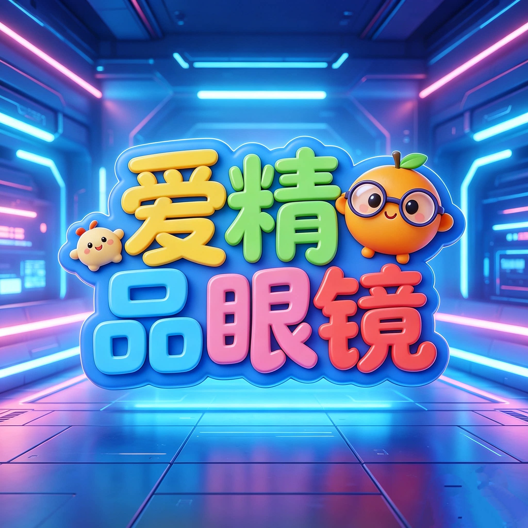 爱精品眼镜AIVEU的LOGO