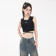 KRO Nostalgic Blue Wide Leg Jeans 2023 New Loose Drape Small Starry Sky Pattern High Waist Floor-Mopping Pants Women