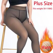 110KG Plus Size Winter Fleece Leggings WomenS Insulated Tig