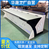 Console dual-link monitoring operating table luxury financial intelligent fire control security command center custom cabinet