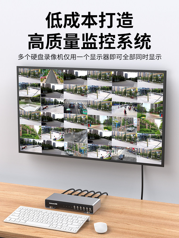 HDMI Splitter Four-In-One-Out Seamless Switcher One Screen Four-Screen Splitter Dnf Game Mining 4-In-1-Out Split Screen Four Computers Kvm Switcher Monitoring Four-Port 4K Screen Splitting