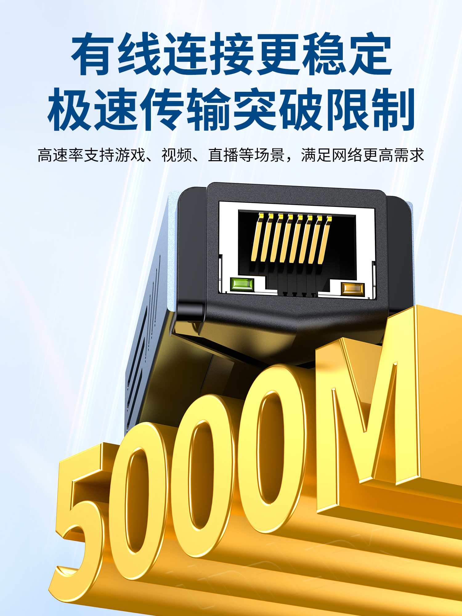 5g Network Card Usb3.2 Network Cable Adapter High-Speed Typec Gigabit 10g Rj45 Wired Converter 2.5g Suitable for Apple MacBook Pro Laptop Desktop Computer Nas Private Cloud