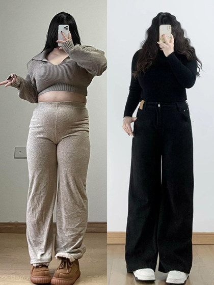 300斤特大码女装韩版宽松牛仔裤女夏季胖mm黑色显瘦阔腿裤子女裤