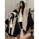 Extra large size Korean style ins preppy style age-reducing jacket for women