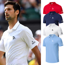 New Djokovic Tennis Suit Mens Federer White Sports Polo Shirt Quick-Drying Casual Short Sleeve Customization