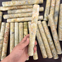 Natural flower jade rolling pin household non-stick noodle rolling pin dumpling skin Xiuyu kitchen utensils rolling pin gift