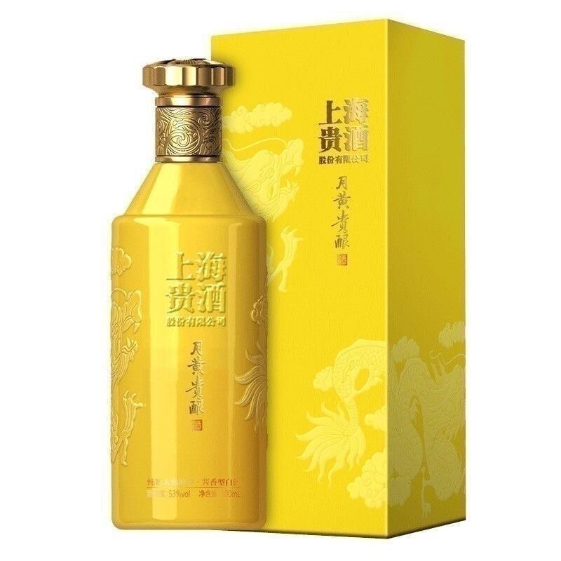 上海贵酒月黄53度酱香型白酒500ml*6瓶整箱装评价- 淘宝网