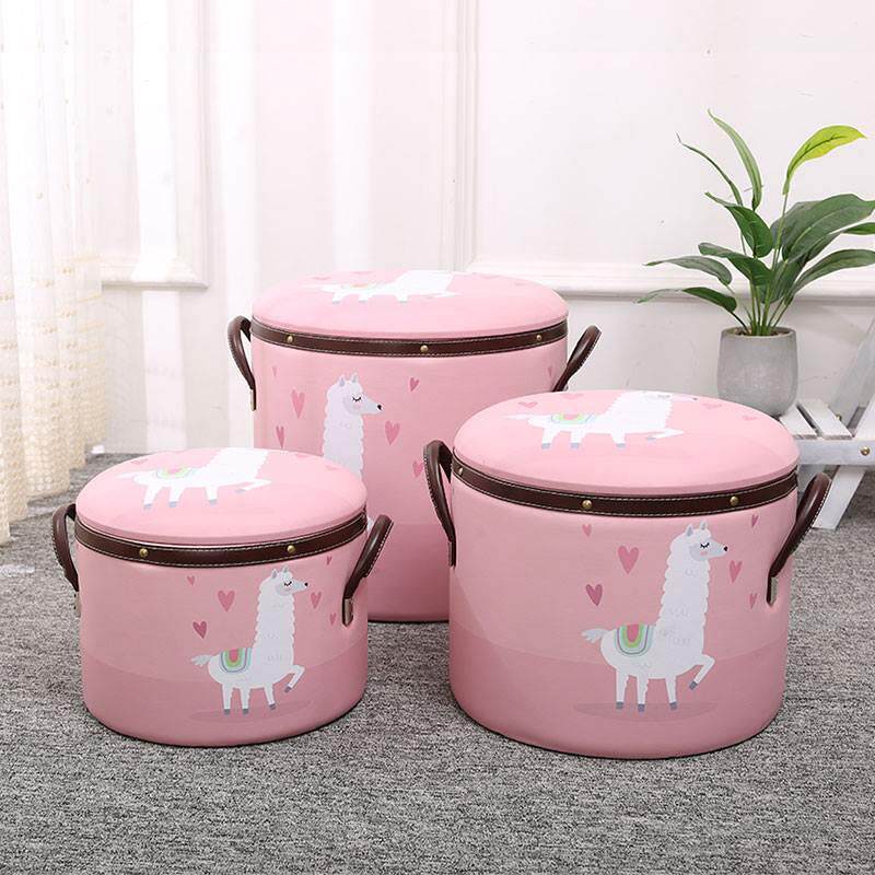 Shoe change stool Shajiafa multi-functional storage and creation stool with a door to wear a shoe stool, it is cute and can sit on a small stool 1546