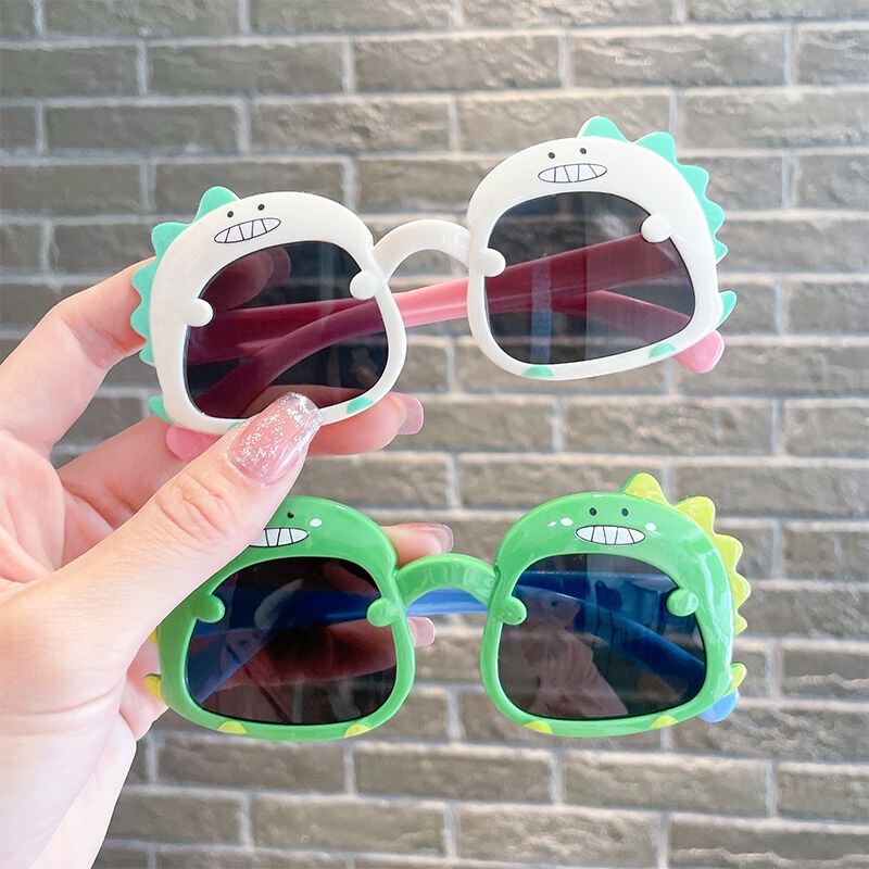 Children's Glasses, Baby Photo Shoot, Super Cute Little Dinosaur Sunglasses, Cartoon Anti-Uv Sunshade Sunglasses for Boys and Girls