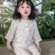 宝宝四季竹棉纱布亲子家居服竹纤维七分袖套装男女童套装柔软a类