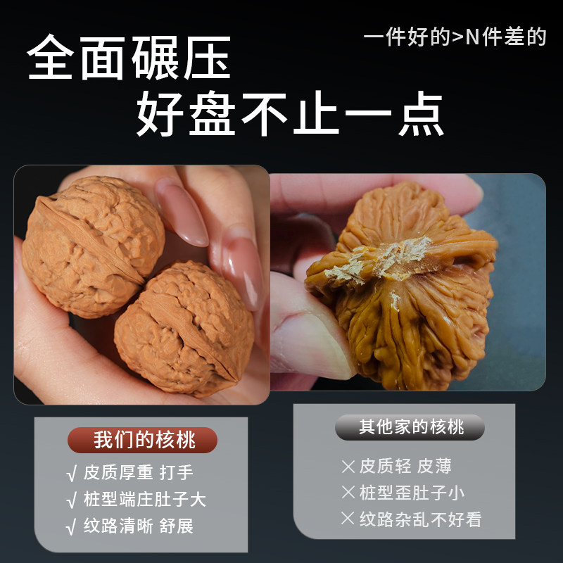 文玩核桃正奔三棱精品野生高抛麦穗狮子头：👑复古收藏界的掌中宝，你