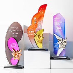 New High-End Optical Crystal Trophy for Corporate Events and Annual Meetings to Honor Outstanding Employees