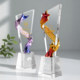 Floating Ribbons and Crystal Elements Create a Creative, High-End, and Elegant Award Plaque for Outstanding Employees, a Champion's Souvenir