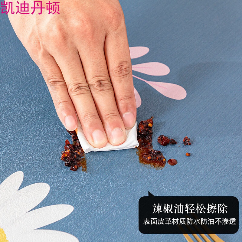 Tablecloth cloth tablecloth pvc four seasons universal high-end home Nordic style disposable 2022 new table mat anti