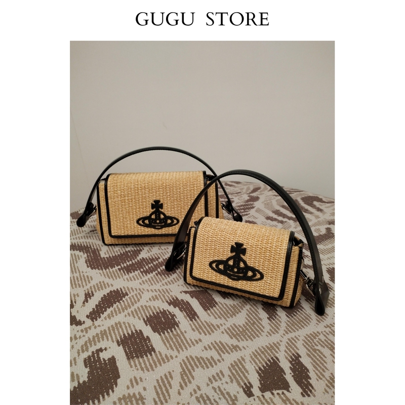Saturn Bag 2026 Summer New Style Raffia Woven Bag Retro Single Shoulder Underarm Bag Crossbody Chain Bag Straw Woven Bag Saturn Bag 2026 Summer New Style Raffia Woven Bag Retro Single Shoulder Underarm Bag Crossbody Chain Bag Straw Woven Bag