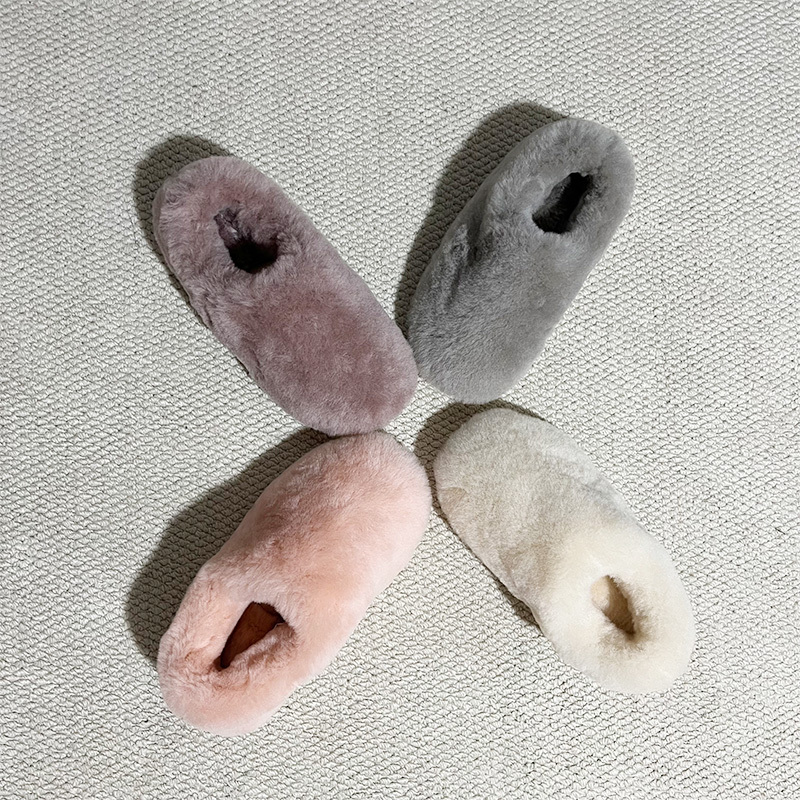 20225 Australian Wool and Fur Integrated Slippers for Autumn and Winter Home Use, Plush Slippers for Men and Women, Fleece-Lined Cotton Slippers 20225 Australian Wool and Fur Integrated Slippers for Autumn and Winter Home Use, Plush Slippers for Men and Women, Fleece-Lined Cotton Slippers