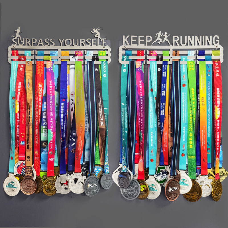 Rabbit-Shaped Medal Display Rack Stainless Steel Wall-Mounted Hanger Gold Medal Hook Sports Commemorative Plaque Storage Rack