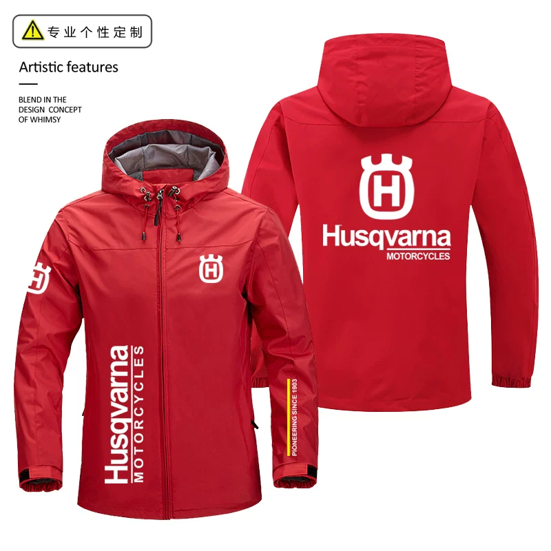 Куртка Husqvarna для мотоциклов внедорожного стиля, мужская повседневная одежда для езды
