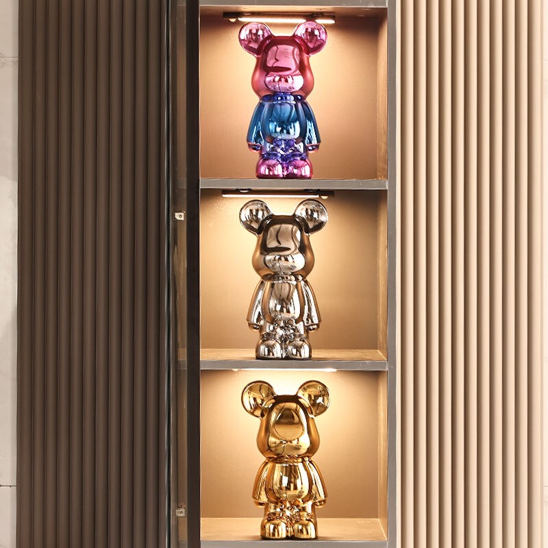 Fluid Bear Living Room Ornament Violent Bear Ornament Small Entrance Entrance Landscaping Daughter Room Decoration Electroplating Fluid Bear Living Room Ornament Violent Bear Ornament Small Entrance Entrance Landscaping Daughter Room Decoration Electroplating