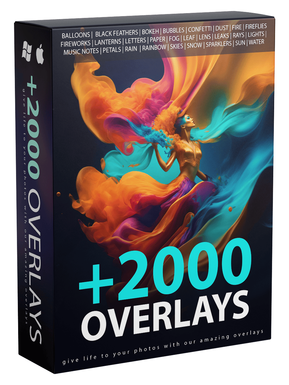 2000个PS叠加层素材 Pix Space – 2000 Overlays