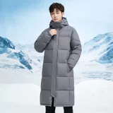 -30 ° C вниз куртка Men Long Jackets Winter теплый легкий вес