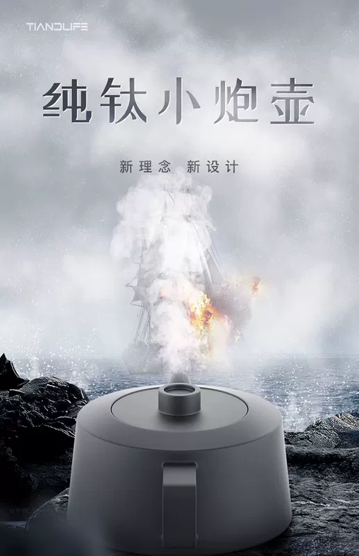 TIANDLIFE nguyên chất titan ấm trà hộ gia đình Kung Fu trà Trung Quốc nhỏ ấm trà bộ 2023 phong cách mới ấm pha trà bằng đồng bình trà bằng đồng