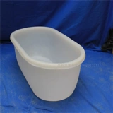 Высокая промывка дома и прямоугольная j -обработка пластикового сухожилия Bonsai цветочный горшок с овальным овальным стволом