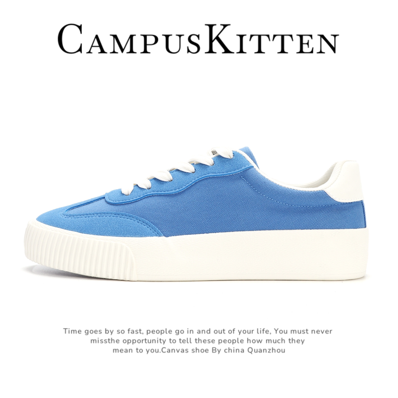 Imported Campuskitten Fresh Color Men's Shoes 2026 New Sneakers Men's Japanese Style Thick-Soled Canvas Shoes