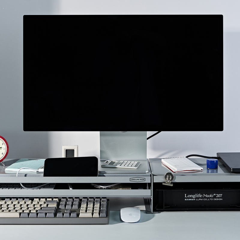 Longlife Computer Monitor Riser Desktop Metal Workstation Display Screen Base Stand
