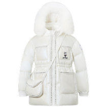 (Xiaoxiangfeng) Autumn and winter new style Bosideng down jacket for girls fashionable and stylish detachable shoulder bag thickened jacket