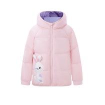 (Childrens New Year model) Bosideng childrens down jacket for girls three-proof red western style childrens clothing autumn and winter thick coat