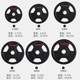 Commercial Rubber-Coated Barbell Plates with 5cm Large Holes, Clearance Sale, Grip-Friendly Olympic Barbell Plates for Powerlifting, 5kg 10kg Dumbbell Plates