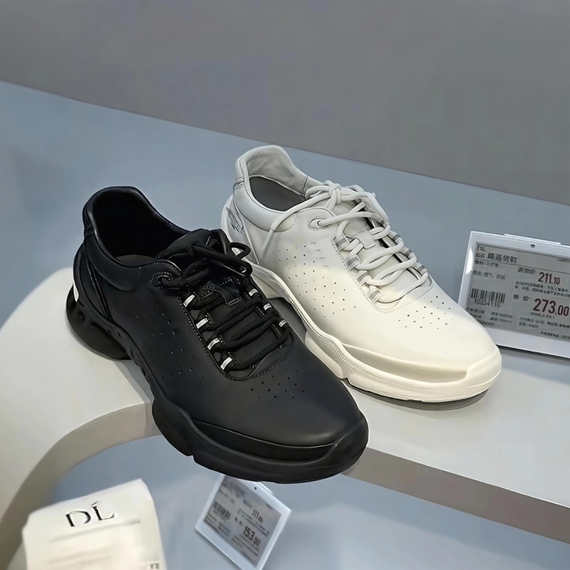 【Xuchang Pangdong Official Store Genuine Men's Shoes with Receipt】Autumn Breathable Cowhide Casual Soft Sole Black 【Xuchang Pangdong Official Store Genuine Men's Shoes with Receipt】Autumn Breathable Cowhide Casual Soft Sole Black