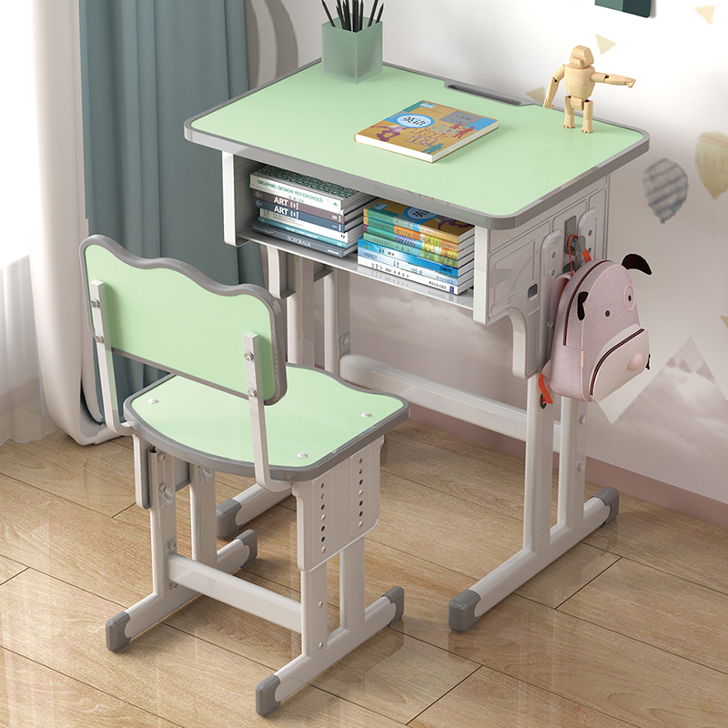 Children's Study Desks and Chairs for Home Use, Desks for Primary and Secondary School Students, Training Desks for Young Boys and Girls, Writing Homework Desks, School Style