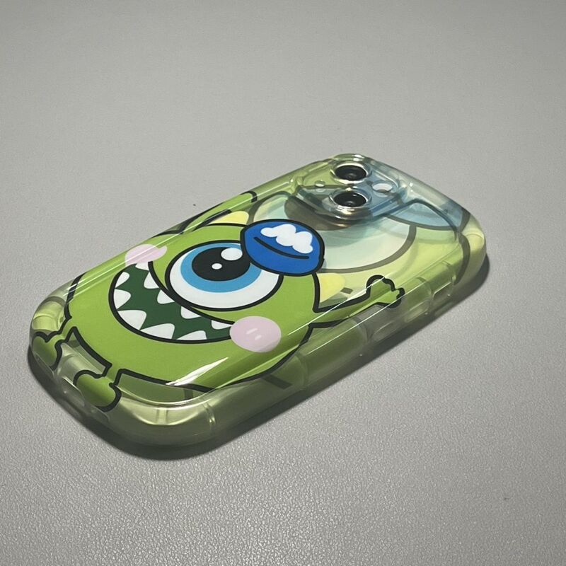 One-Eyed Little Monster Is Suitable for Apple 14 Phone Case iPhone 11 /12/13Promax Airbag Anti-Fall Soft Silicone Xs/Xr Cartoon Xsmax New 6S/7/8Plus Protective Cover