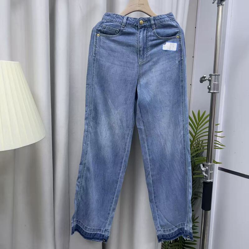 N7365 Straight-Leg Pants with Full Print and Pleated Effect Ae2134