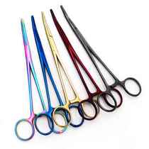 Hair picking ear pliers Lua pliers hook blood hair pulling stainless steel hook cupping pet pliers fishing clamp tweezers curved mouth stop