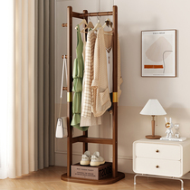 Japonais Clothes Hat Rack Armoire en bois Petit Hanging Hanger Étage Chambre Maison à domicile debout Salle de vie en chambre Mise en place des vêtements Sous-s de larmoire