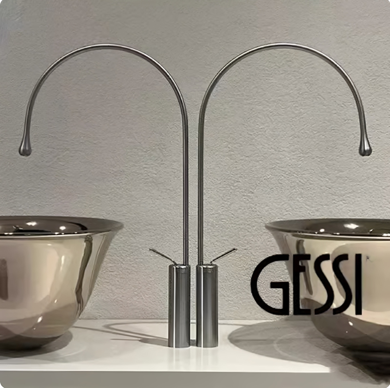 Italian Gessigoccia33603 Water Drop Faucet Island Bathroom Sink Hot and Cold Copper Faucet