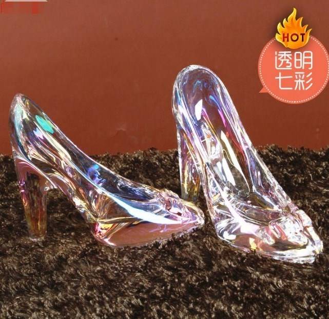 Cinderella Crystal Glass Shoes, Romantic Chinese Valentine's Day Gifts for Girlfriends and Besties, Birthday Home Accessories, Creative Valentine's Day Gifts