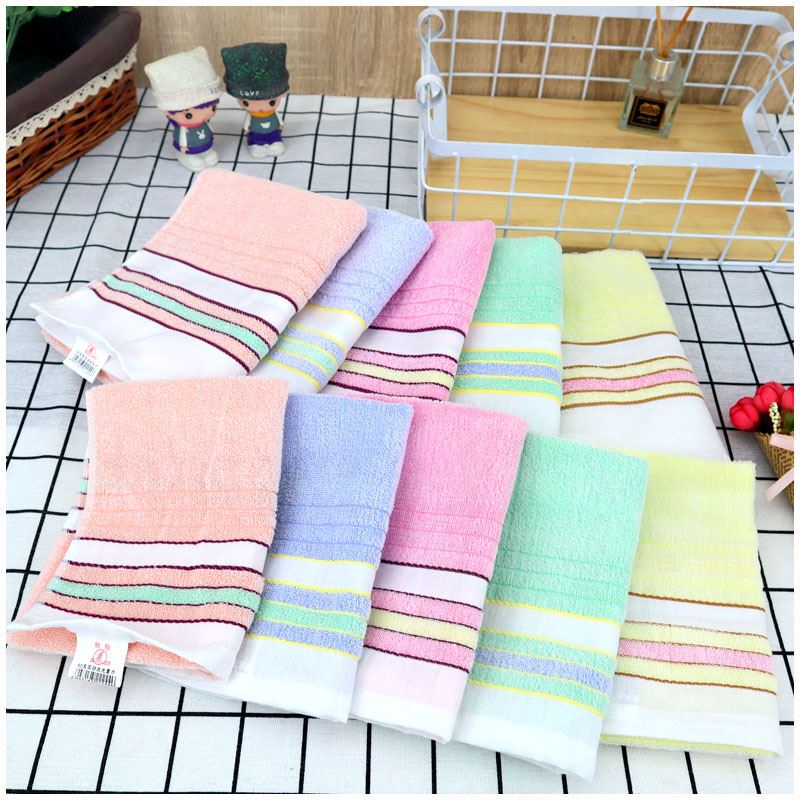 Sailboat Brand 60-Count Mercerized Towel Children's Towel 1688t Summer Thin Quick-Drying Workshop Labor Protection Cleaning Solid Color Face Towel