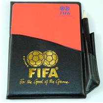 Football red and yellow cards record book red and yellow cards referee tool with holster pencil referee special red and yellow cards