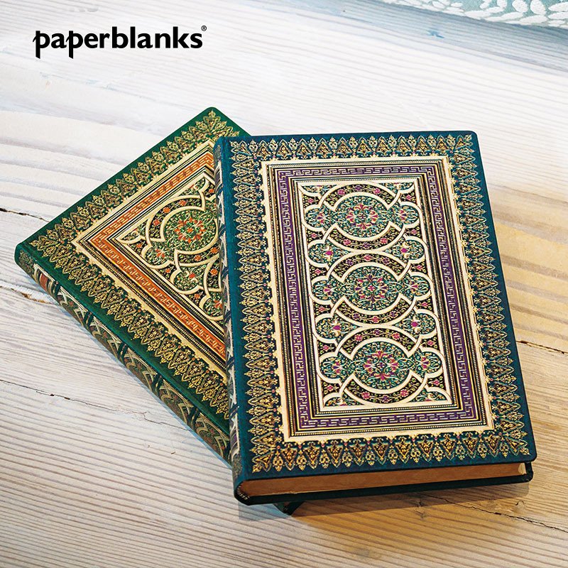 Paperblanks Dafni and Chloe Notebook Acid-free Renaissance Creative Hard-Listed Diary Book Wireless blank page College students Gift Gift Ledger
